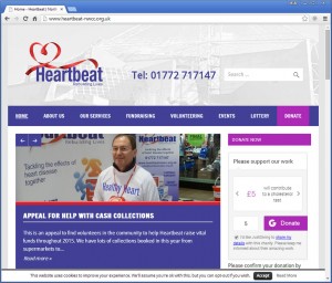 Heartbeat Cardiac Rehabilitation Charity website